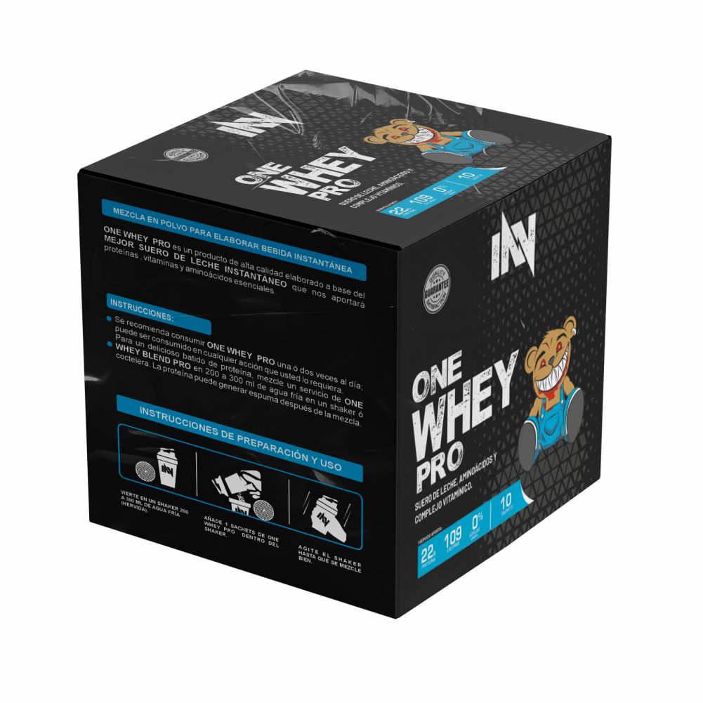 INNOVATE NUTRITION ONE WHEY PRO CAJA 10 UNID. VAINILLA - 1