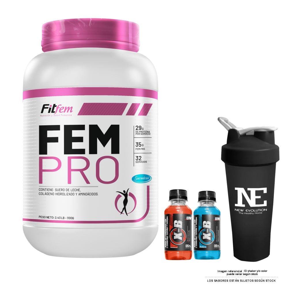 FITFEM FEM PRO 1.100 KG. CHOCOLATE + SHAKER - 1