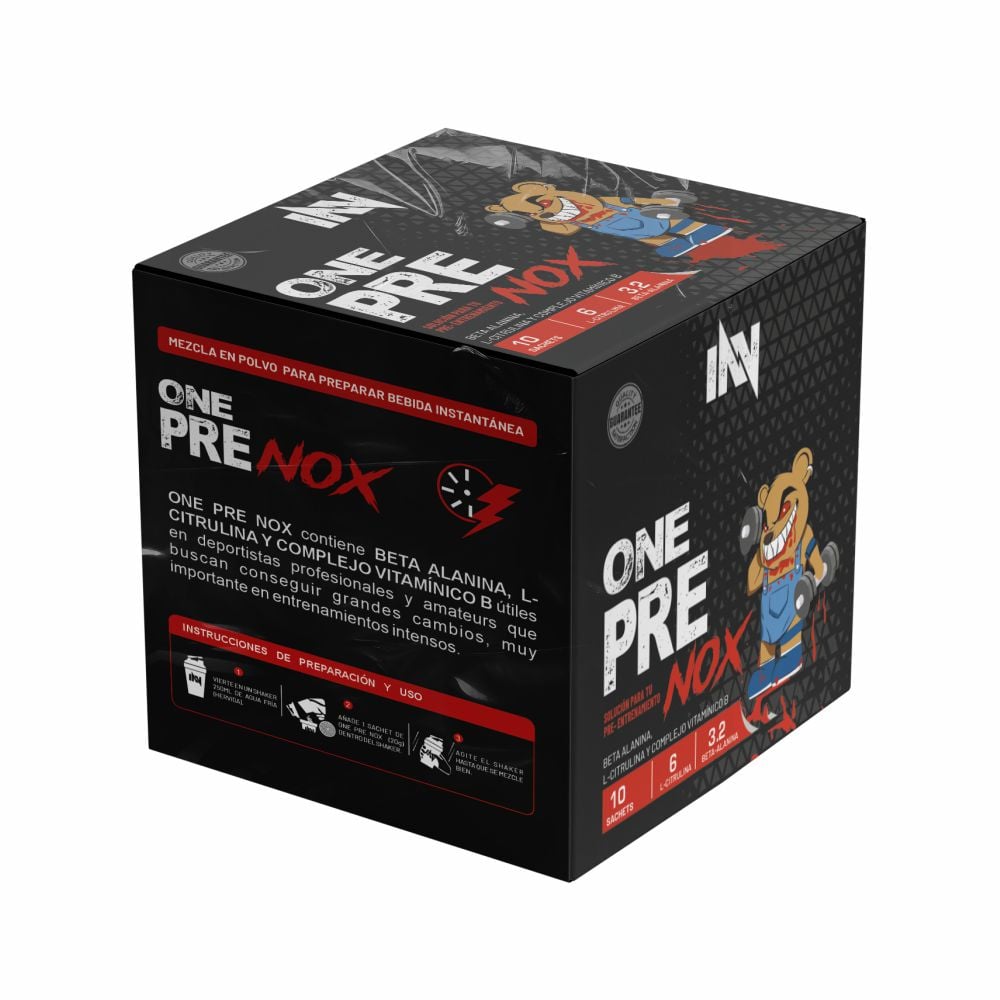 INNOVATE NUTRITION ONE PRE NOX CAJA 10 UNID. MORA - 1