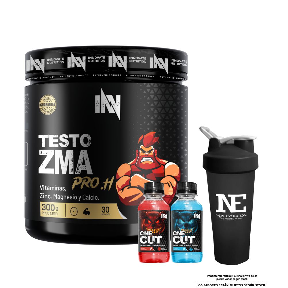 INNOVATE NUTRITION TESTO ZMA PRO.H 300GR. CITRUS PUNCH + SHAKER - 1