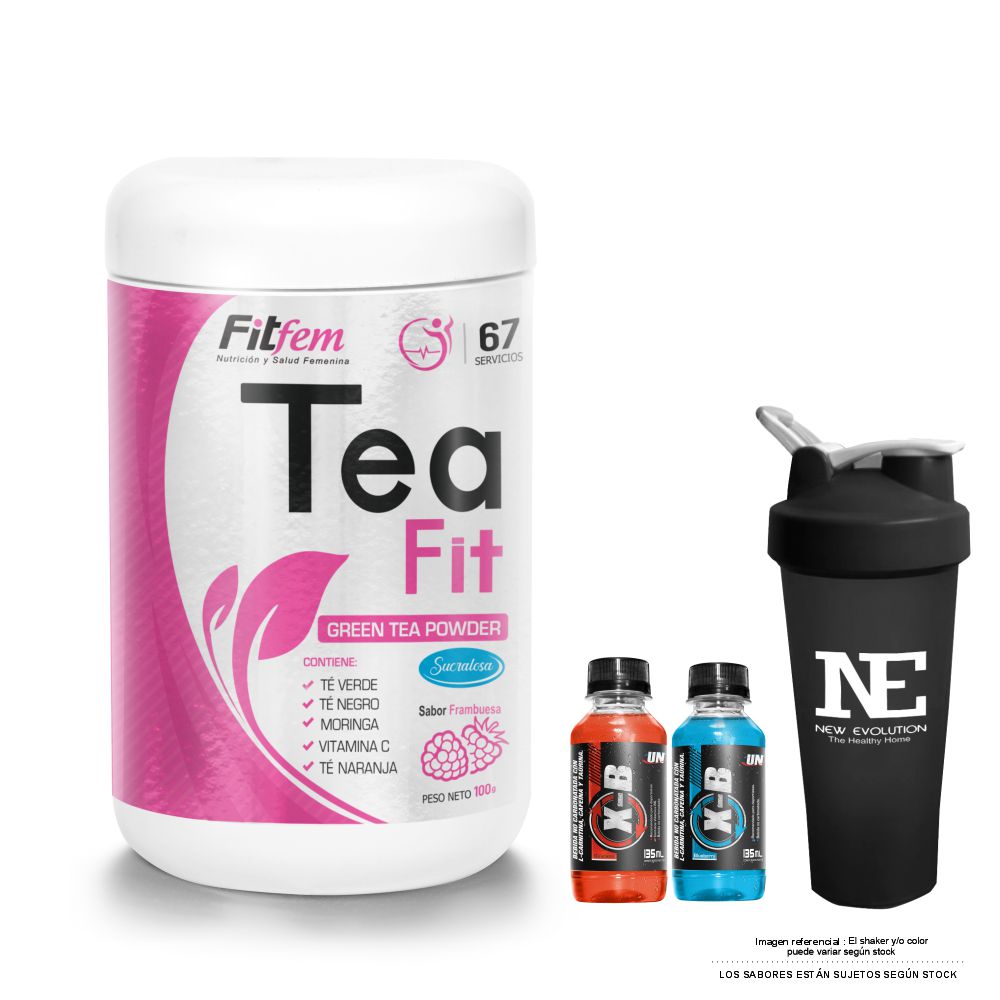 FITFEM TEA FIT FRASCO 100 GR. FRAMBUESA + SHAKER - 1