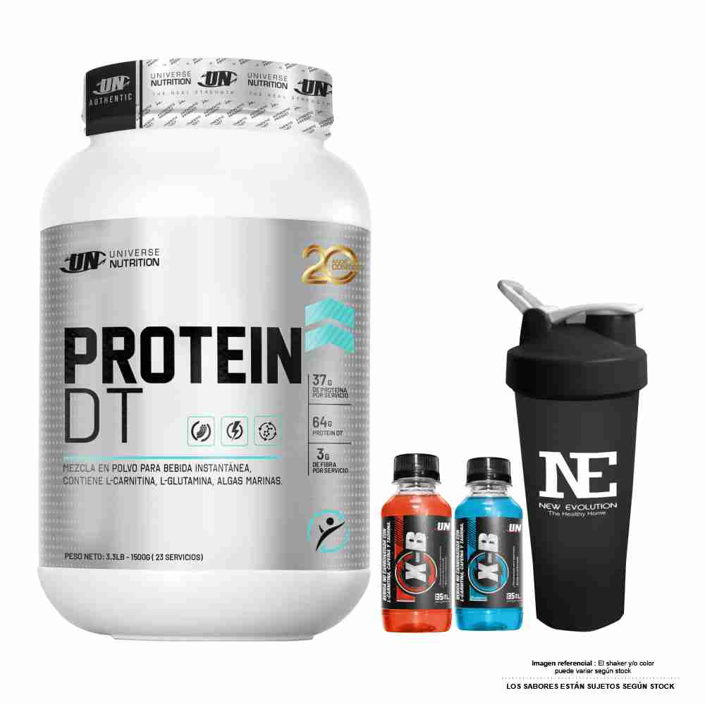 UNIVERSE NUTRITION PROTEIN DT 1.500 KG. VAINILLA + SHAKER - 1