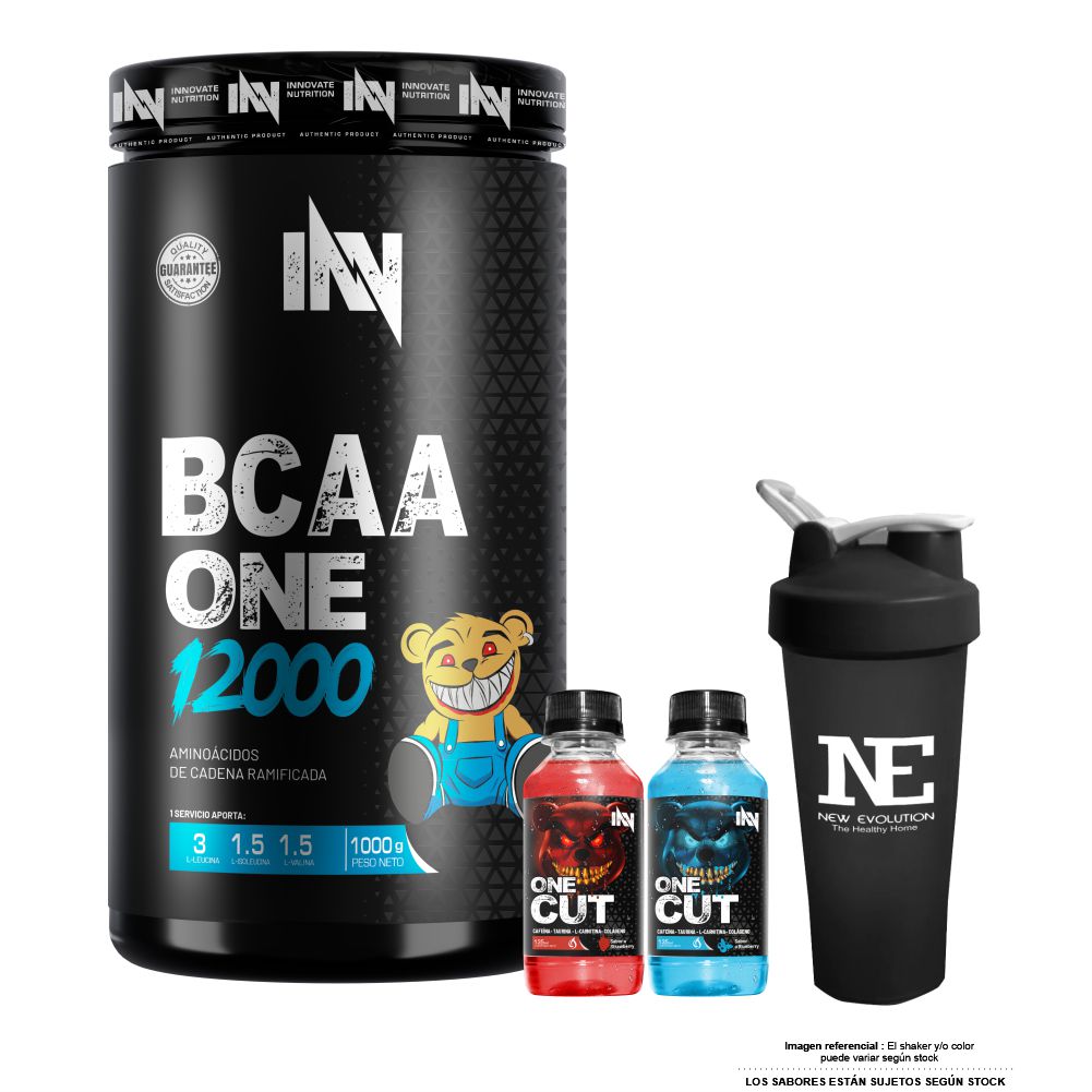 INNOVATE NUTRITION BCAA ONE 12000 1 KG. FRUIT PUNCH + SHAKER - 1