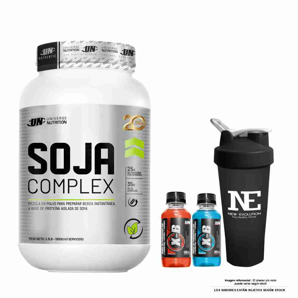UNIVERSE NUTRITION SOJA COMPLEX 1.500 KG. VAINILLA + SHAKER - 1