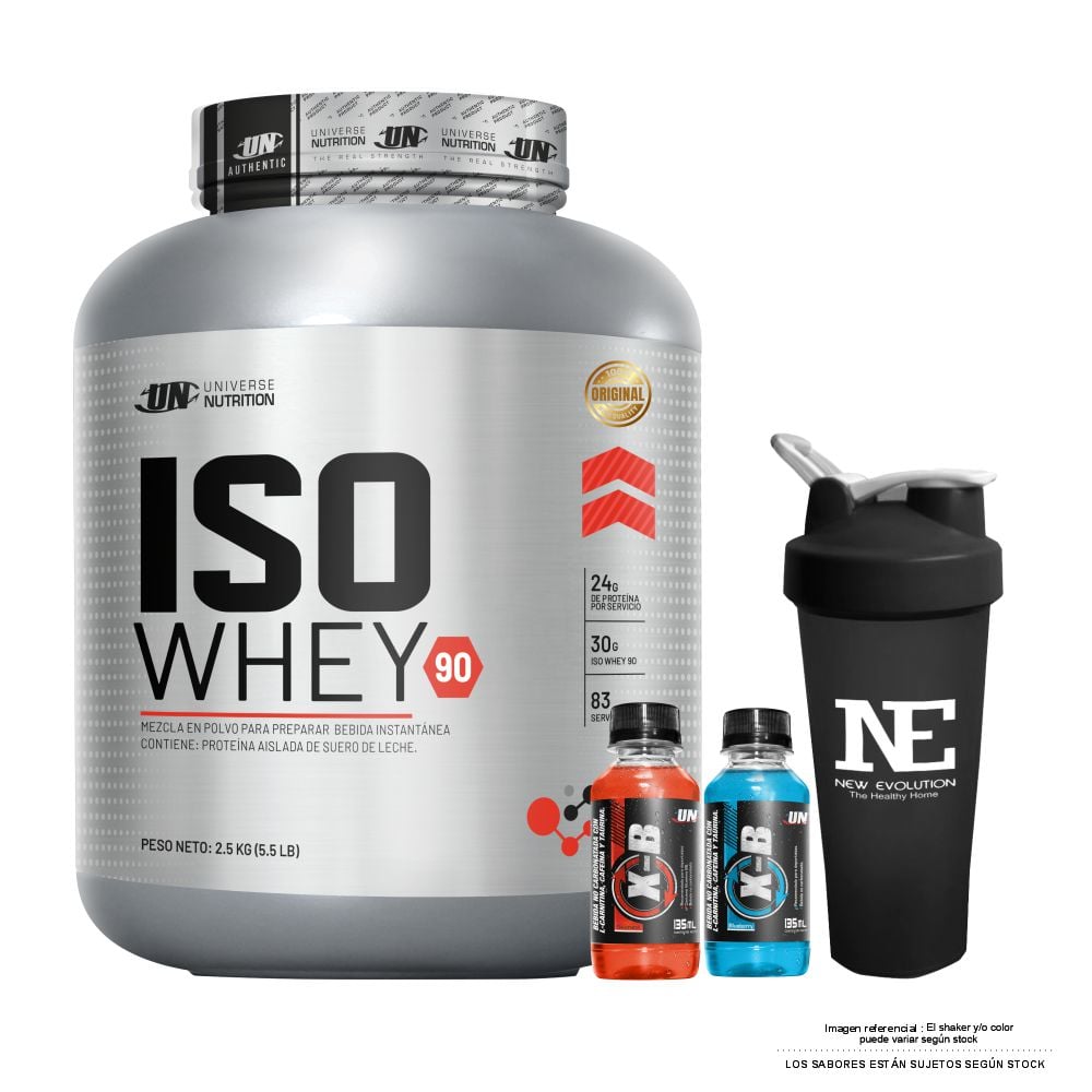 UNIVERSE NUTRITION ISO WHEY 90 2.5 KG. COOKIE + SHAKER - 1