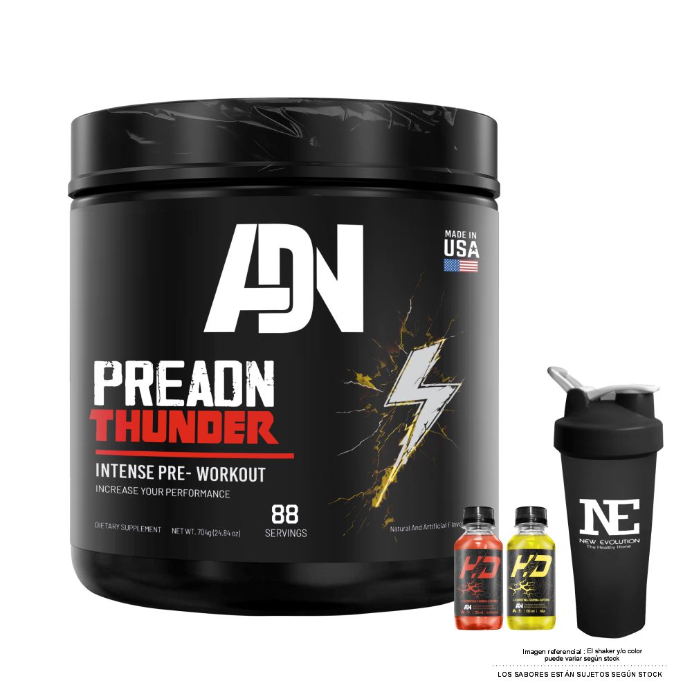 ADN NUTRITION PREADN THUNDER 700 GR. UVA + SHAKER - 1
