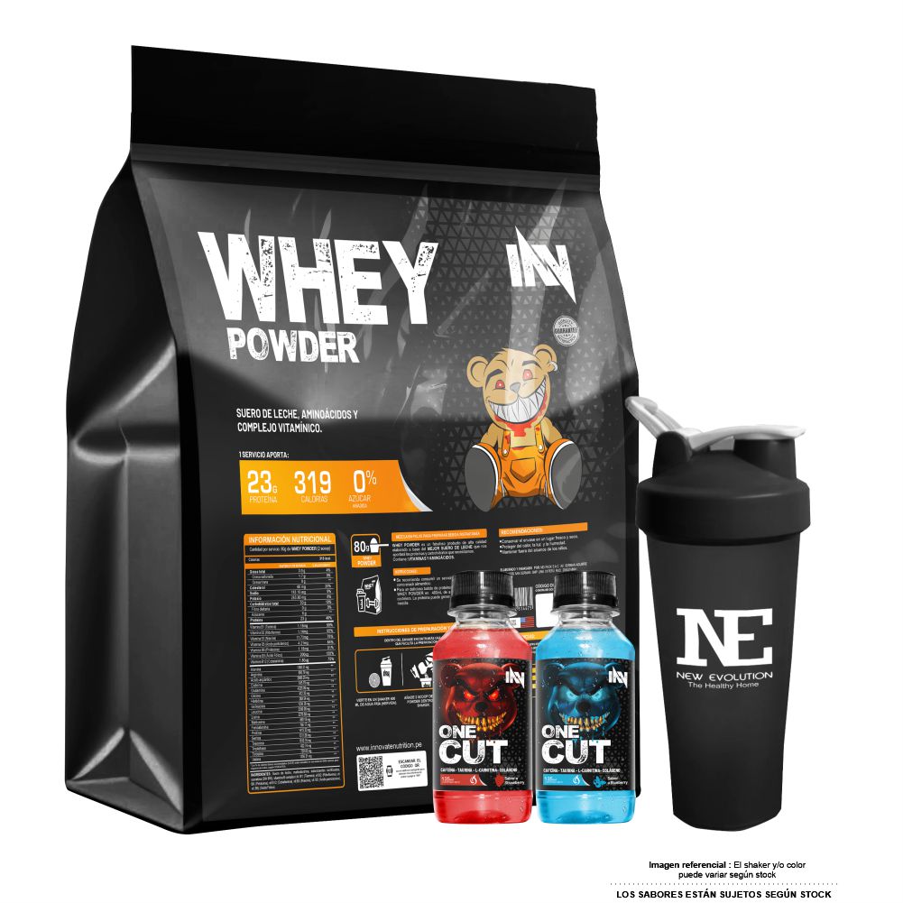 INNOVATE NUTRITION WHEY POWDER 3 KG. VAINILLA + SHAKER - 1