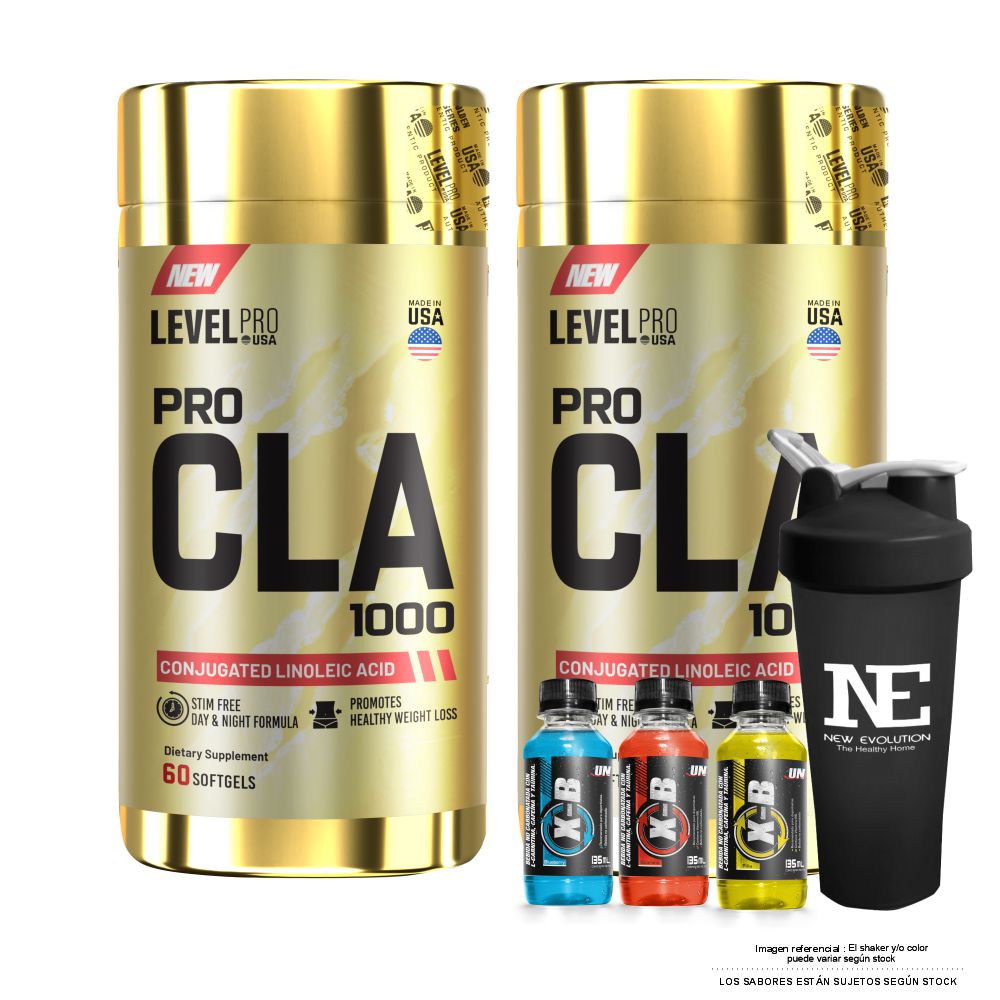 COMBO LEVEL PRO - 2 PRO CLA 1000 60 CAPS. + SHAKER - 1