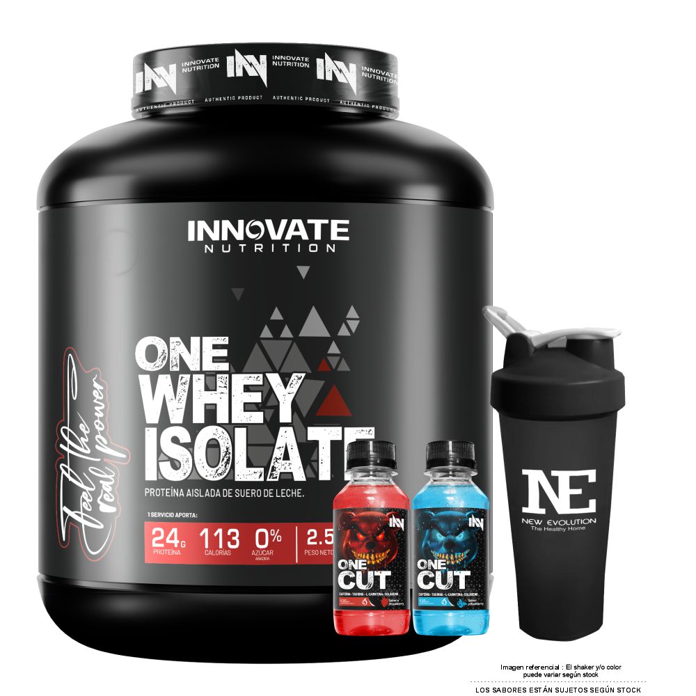 INNOVATE NUTRITION ONE WHEY ISOLATE 2.5KG. CHOCOLATE + SHAKER - 1