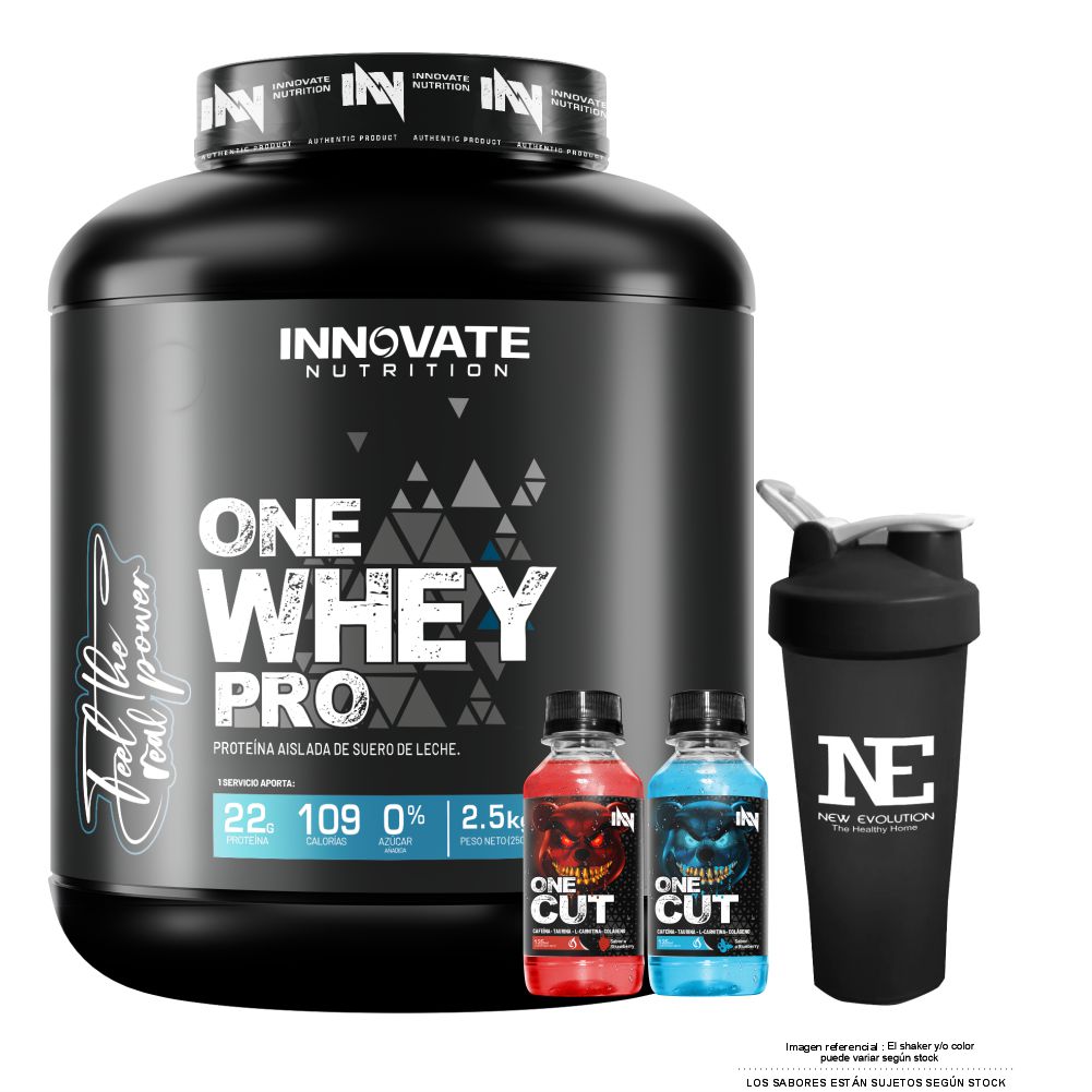 INNOVATE NUTRITION ONE WHEY PRO 2.5KG. CHOCOLATE + SHAKER - 1
