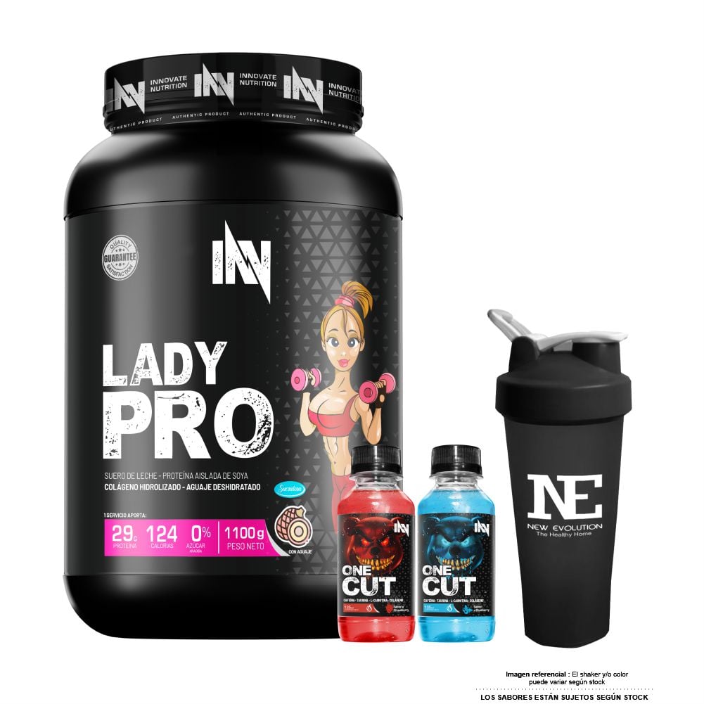INNOVATE NUTRITION LADY PRO 1.100 KG. VAINILLA + SHAKER - 1