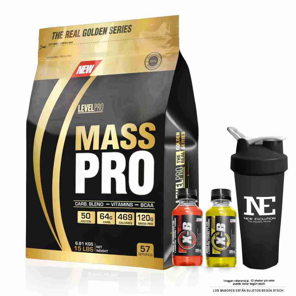 LEVEL PRO MASS PRO 15 LIBRAS COOKIE + SHAKER - 1