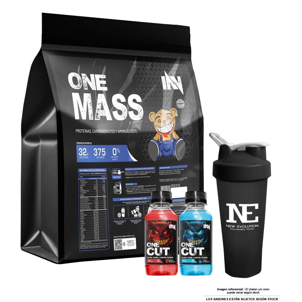 INNOVATE NUTRITION ONE MASS 3 KG. VAINILLA + SHAKER - 1