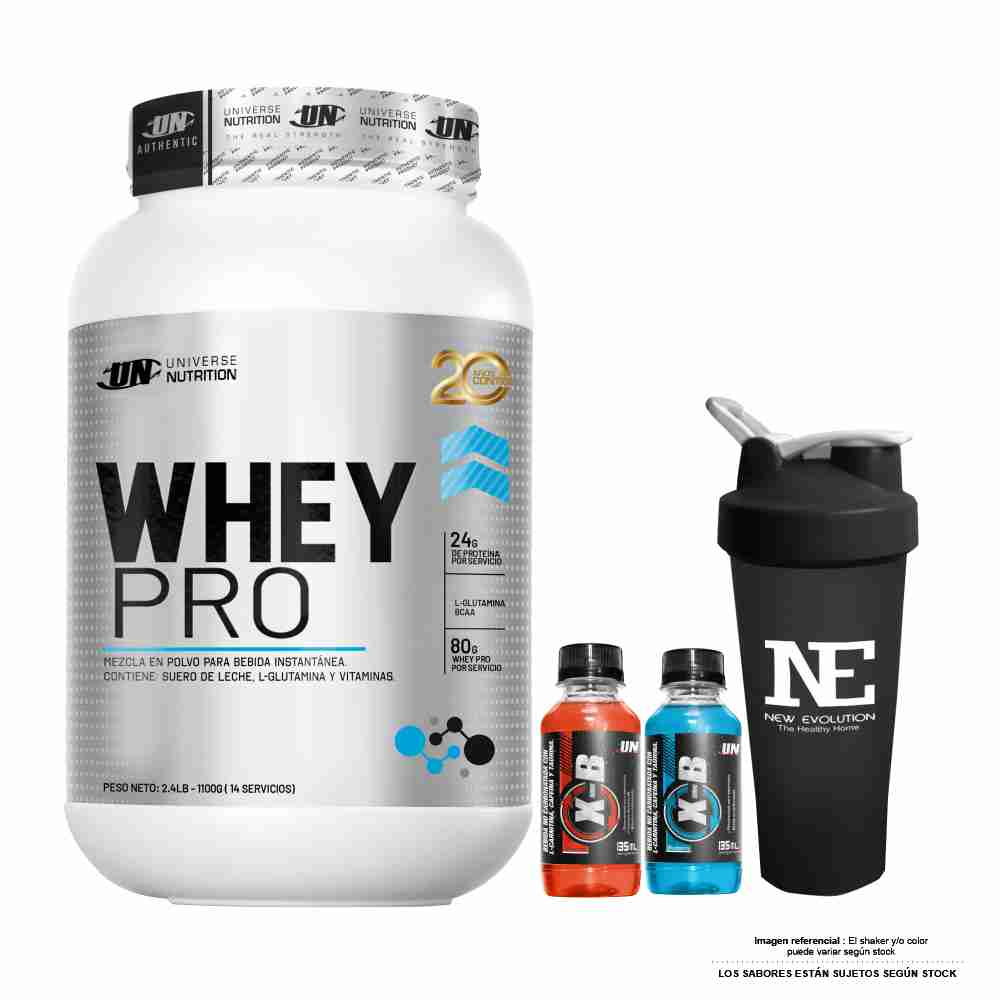 UNIVERSE NUTRITION WHEY PRO 1.100 KG. CHOCOLATE + SHAKER - 1
