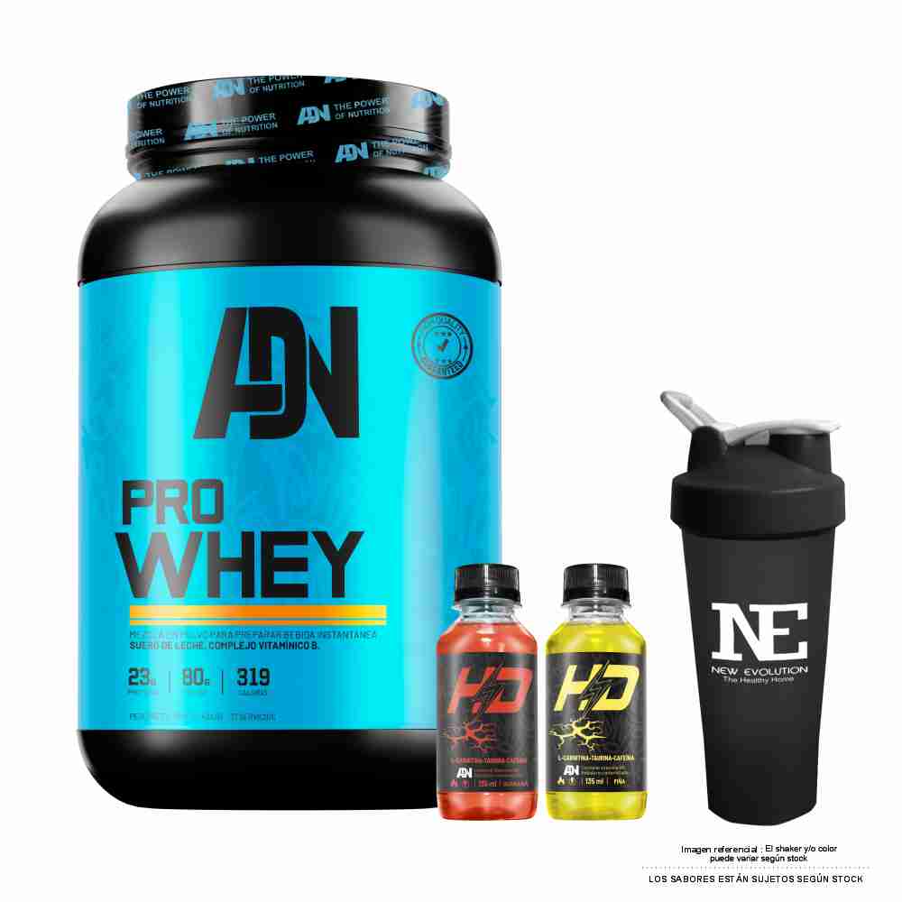 ADN NUTRITION PRO WHEY 1.100 KG. COOKIE + SHAKER - 1