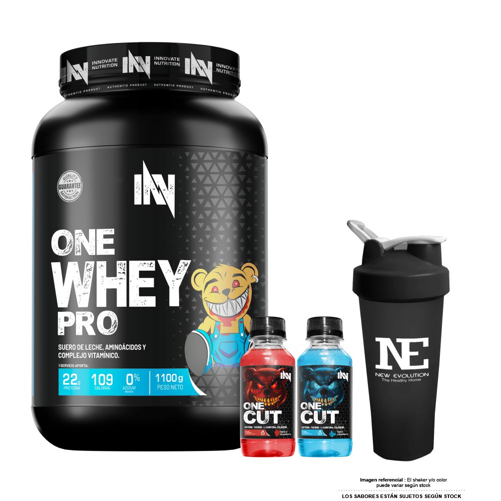 INNOVATE NUTRITION ONE WHEY PRO 1.100 KG. CHOCOLATE + SHAKER - 1