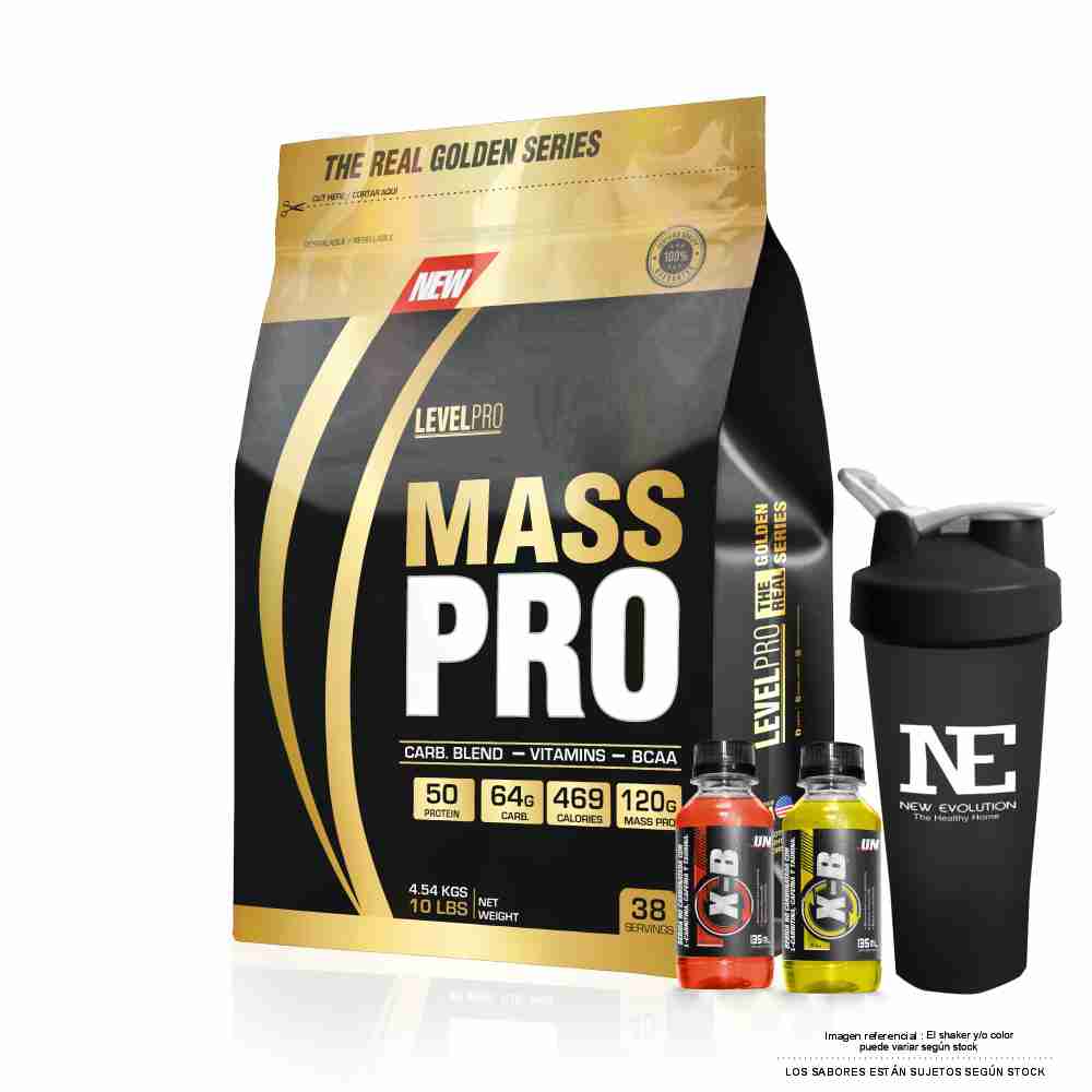 LEVEL PRO MASS PRO 10 LIBRAS CHOCOLATE + SHAKER - 1