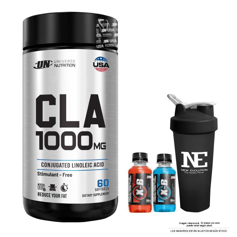 UNIVERSE NUTRITION CLA 1000 MG. 60 CAPS. + SHAKER - 1