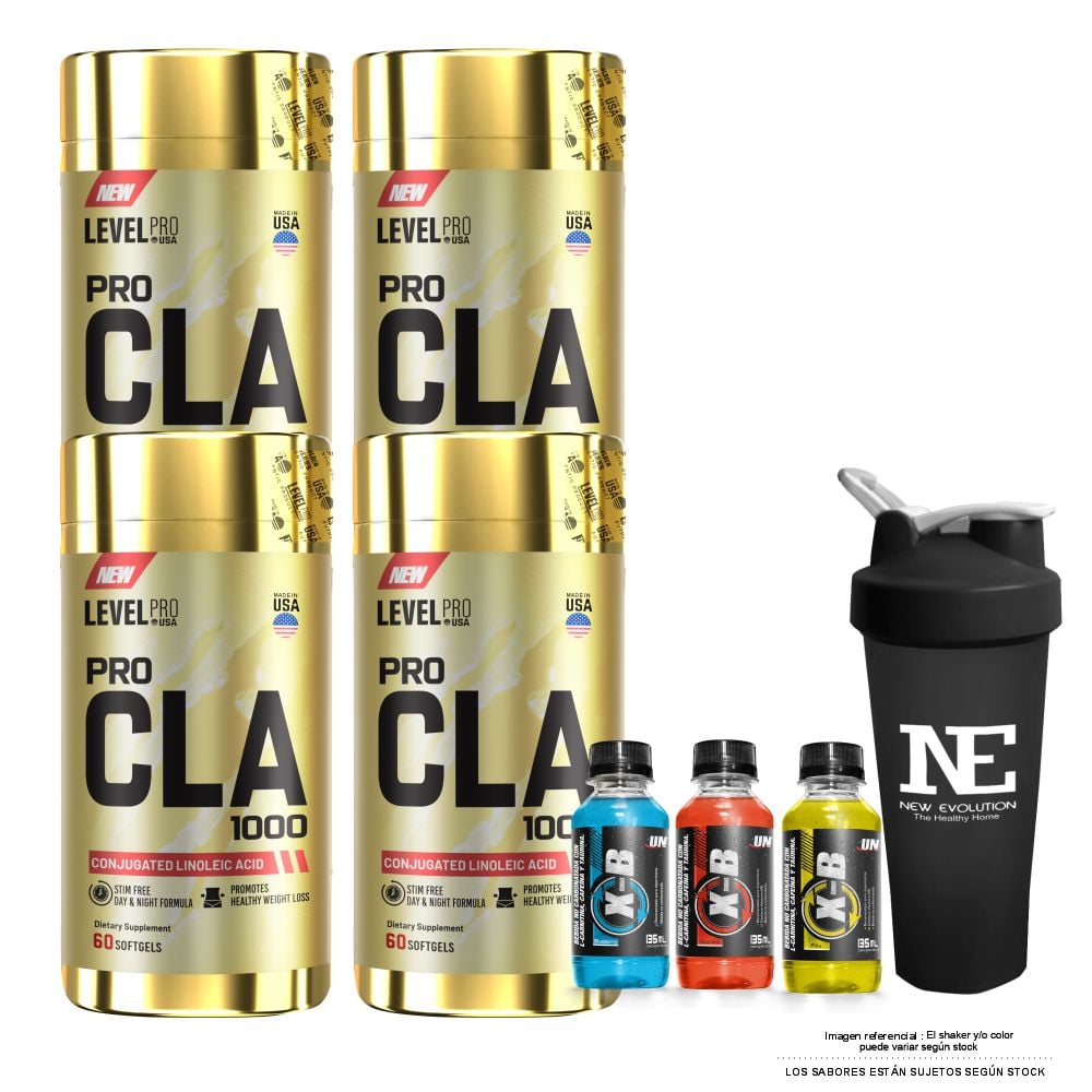 COMBO LEVEL PRO - 4 PRO CLA 1000 60 CAPS. + SHAKER - 1