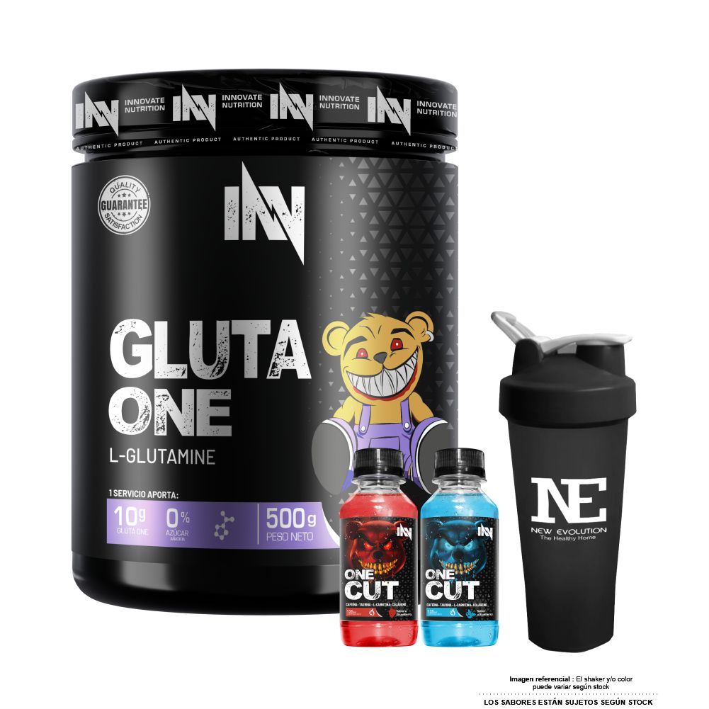 INNOVATE NUTRITION GLUTA ONE 500 GR. + SHAKER - 1