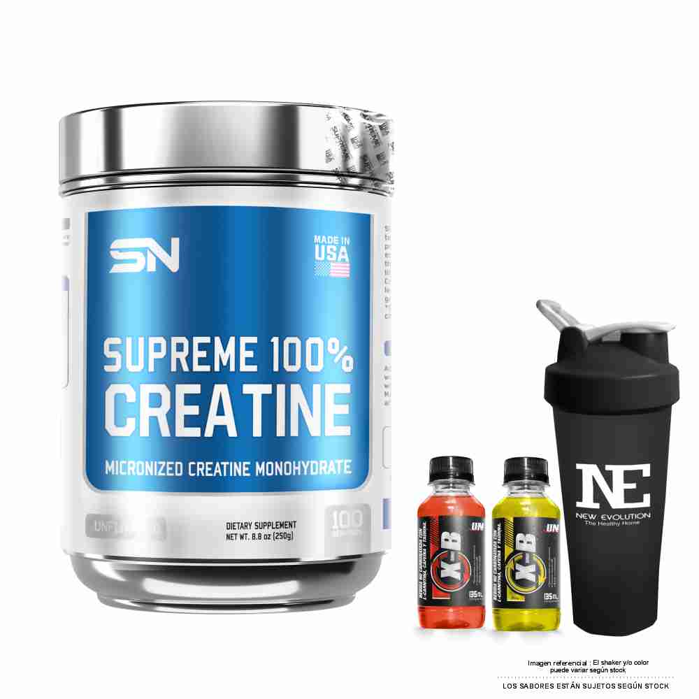 SUPREME NUTRITION SUPREME 100% CREATINE 250 GR. + SHAKER - 1