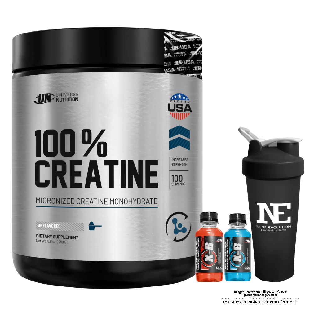 UNIVERSE NUTRITION 100% CREATINE 250 GR. + SHAKER - 1