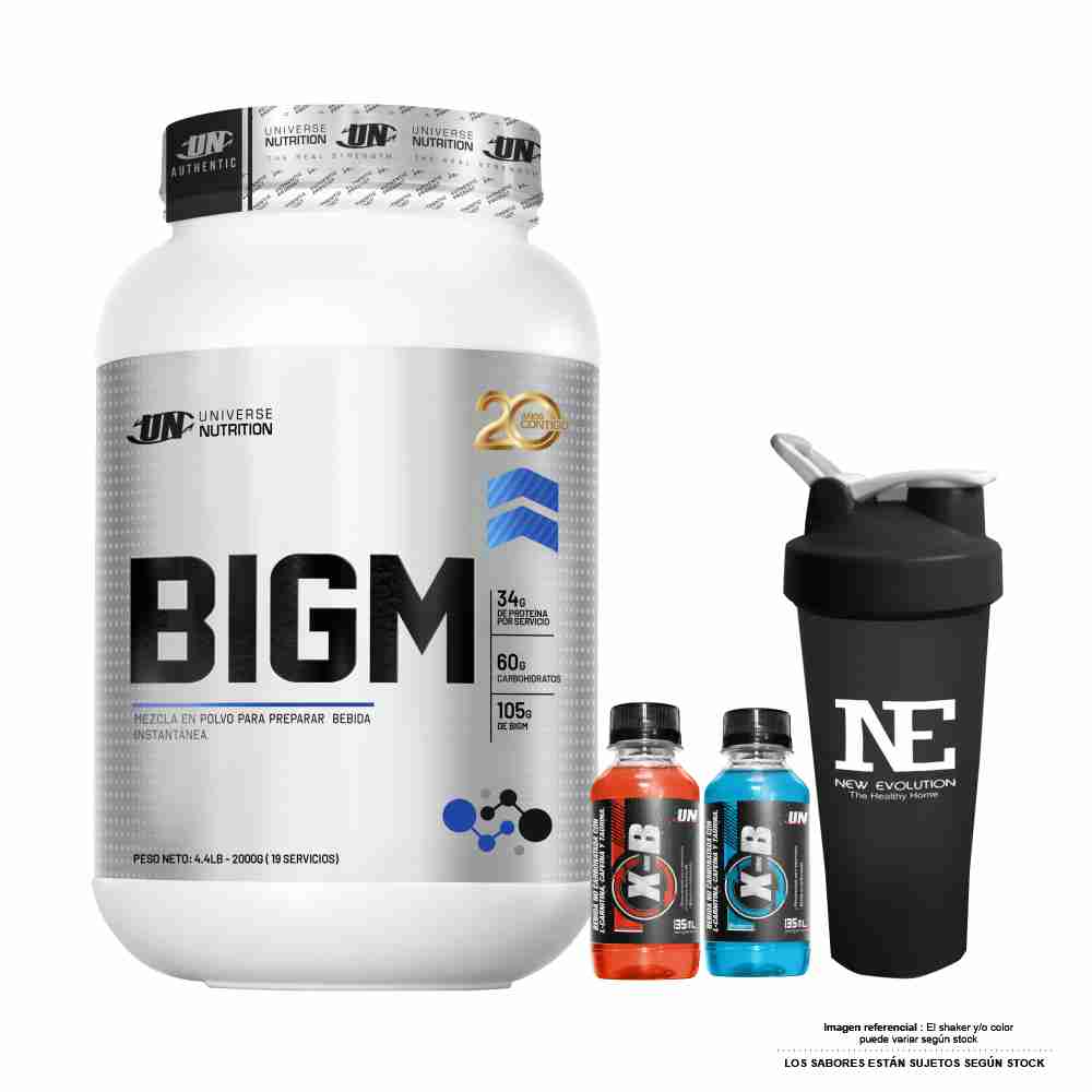 UNIVERSE NUTRITION BIGM 2 KG. COOKIE + SHAKER - 1