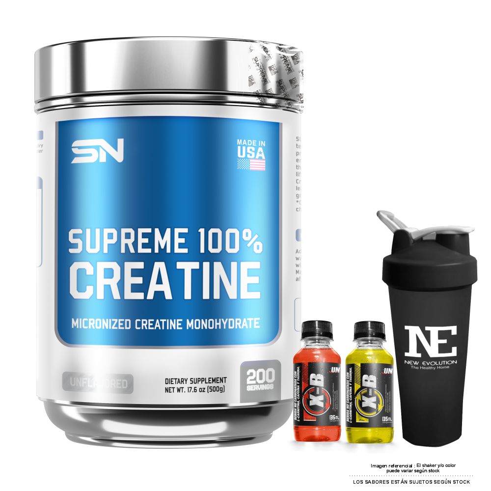 SUPREME NUTRITION SUPREME 100% CREATINE 500 GR. + SHAKER - 1