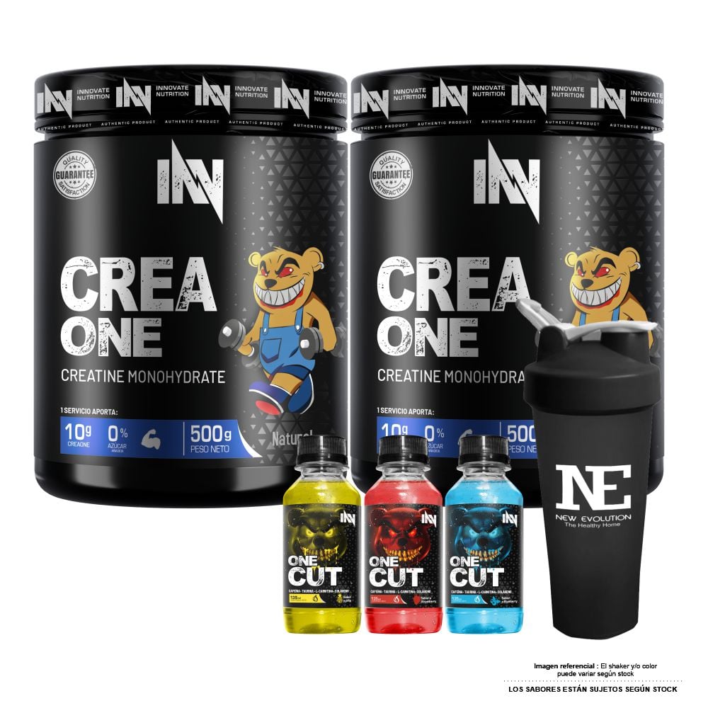 COMBO INNOVATE NUTRITION - 2 CREA ONE 500 GR. + SHAKER - 1