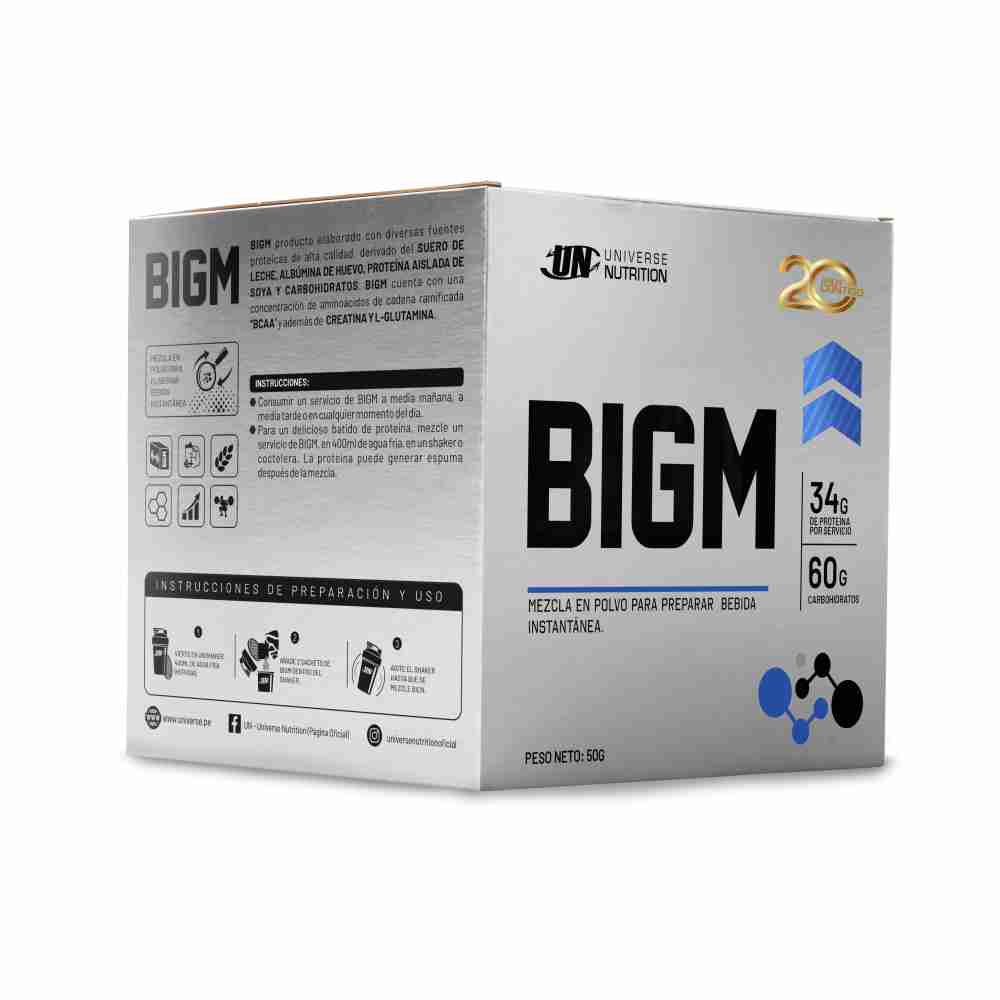 UNIVERSE NUTRITION BIGM CAJA 10 UNID. VAINILLA - 1