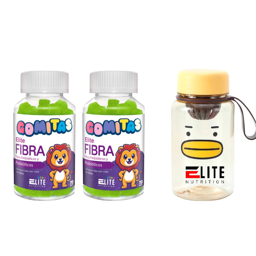 COMBO GOMITAS PARA NIÑOS ELITE NUTRITION KIDS - 2 ELITE FIBRA + TOMATODO - 1