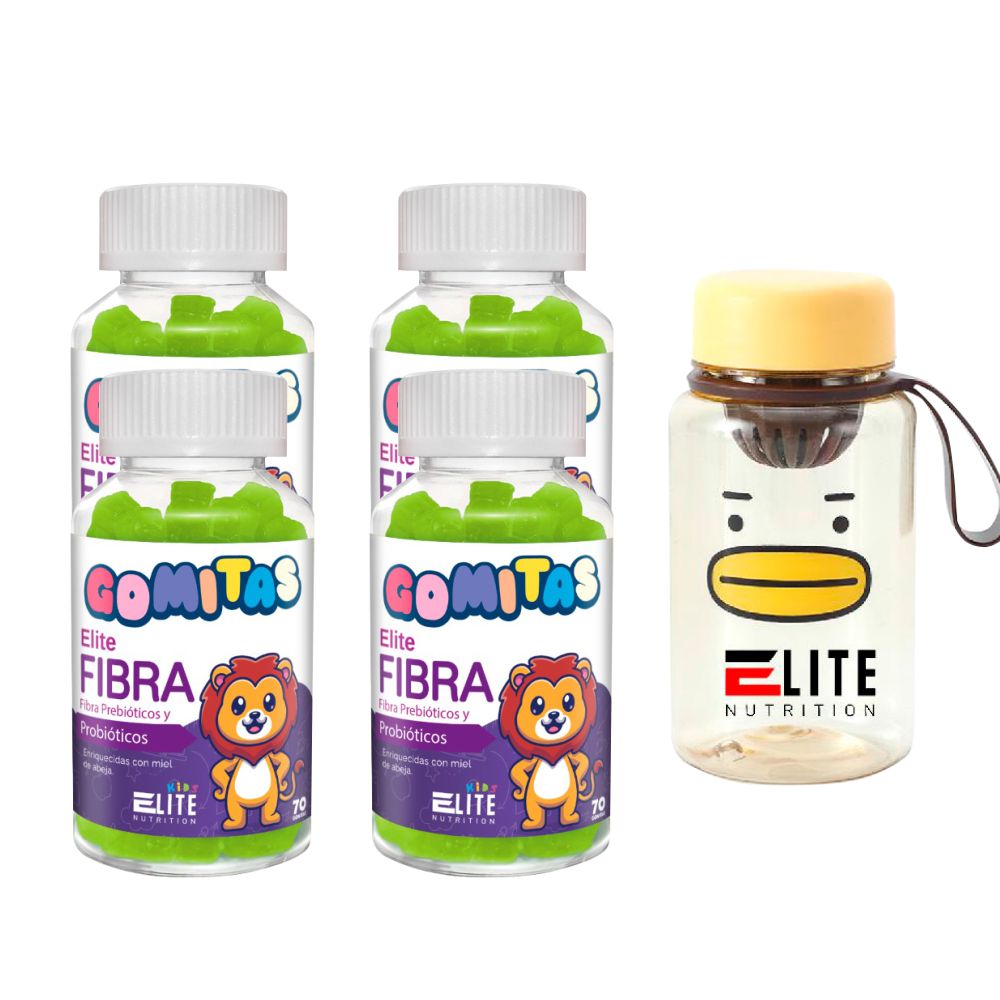 COMBO GOMITAS PARA NIÑOS ELITE NUTRITION KIDS - 4 ELITE FIBRA + TOMATODO - 1