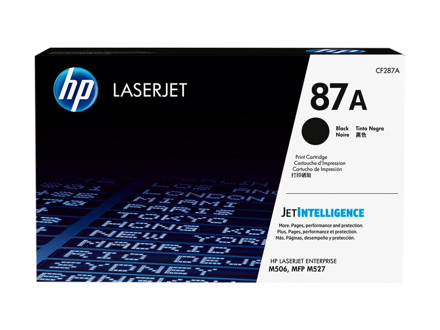 CARTUCHO TONER HP 87A NEGRO LASERJET ENTERPRISE M506 M527 - 1