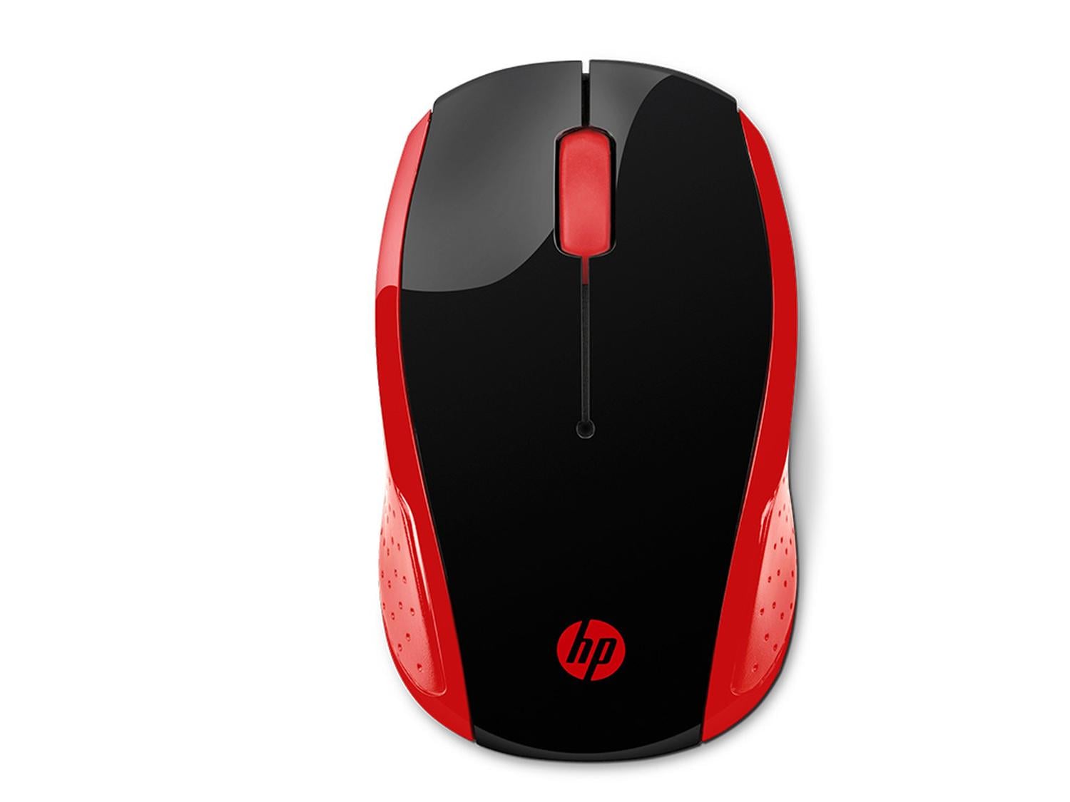 MOUSE INALÁMBRICO HP 200 ROJO - 1