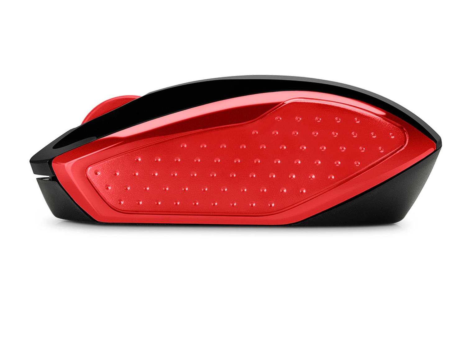 MOUSE INALÁMBRICO HP 200 ROJO - 3