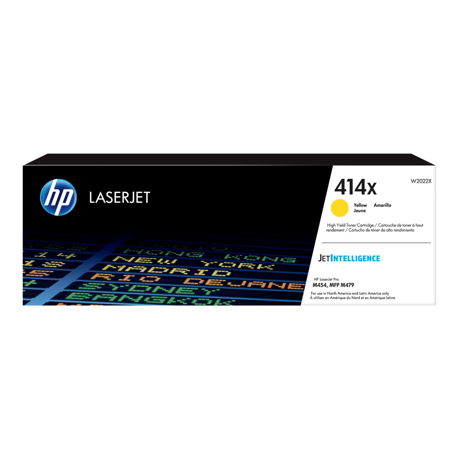 CARTUCHO DE TÓNER ALTO RENDIMIENTO HP LASERJET414X AMARILLO - 1