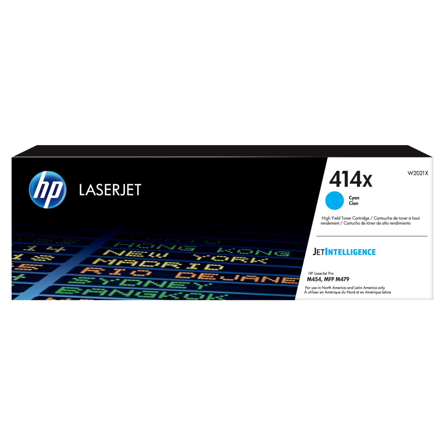 CARTUCHO DE TÓNER ALTO RENDIMIENTO HP LASERJET414X CIAN - 1