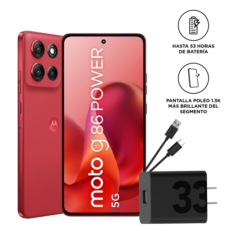 MOTO G86 POWER 8 GB+256GB CEREZA - 1