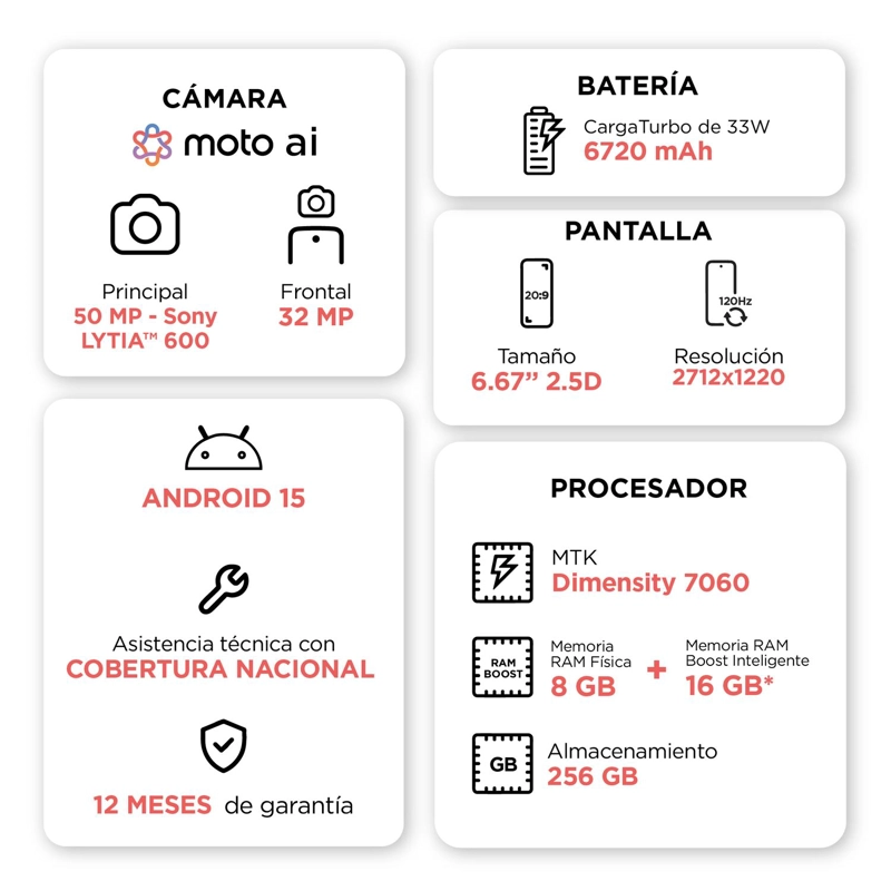 MOTO G86 POWER 8 GB+256GB CEREZA - 5