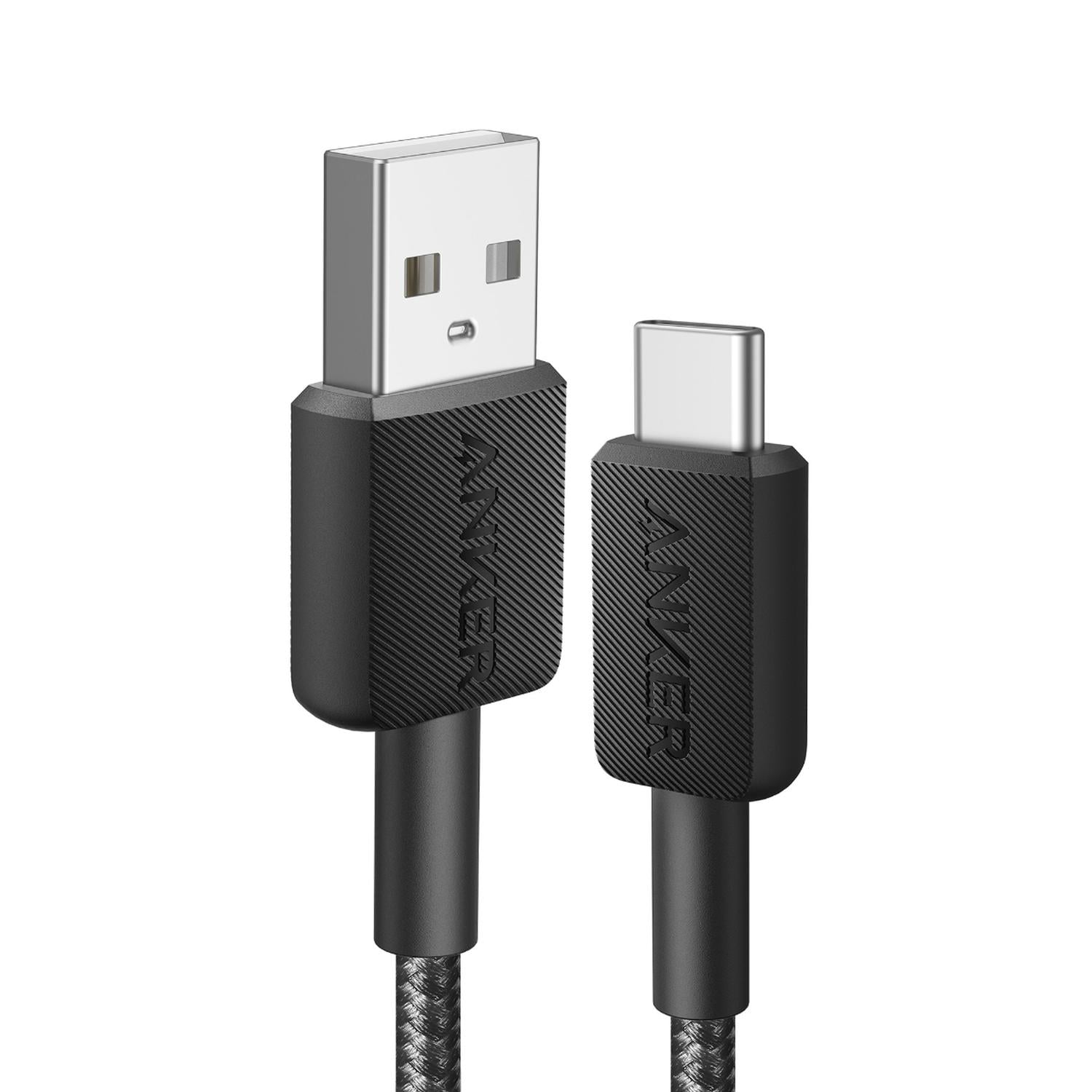 ANKER 322 USB-A TO USB-C CABLE 6FT BRAIDED BLACK - 1