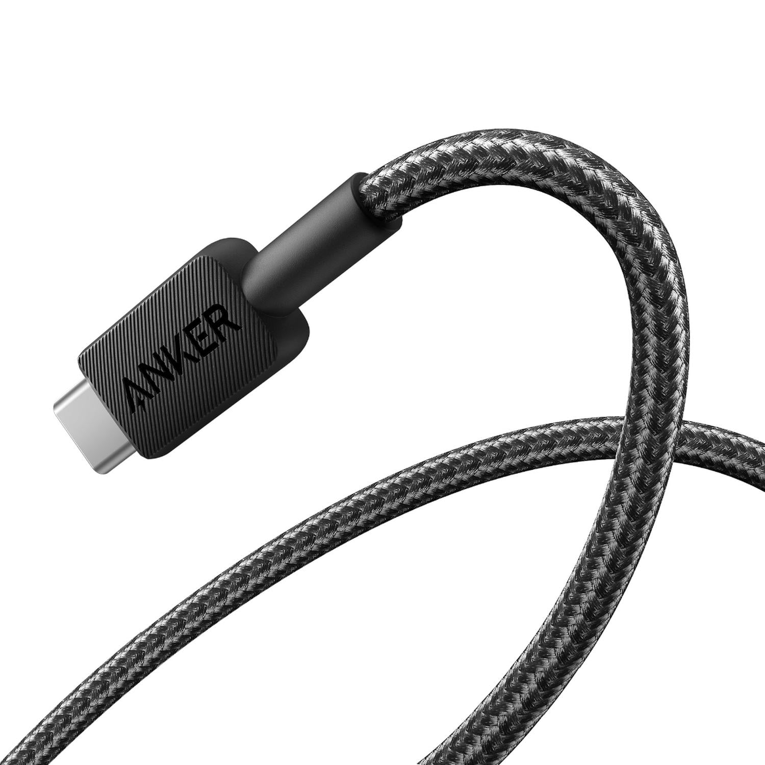 ANKER 322 USB-A TO USB-C CABLE 6FT BRAIDED BLACK - 3