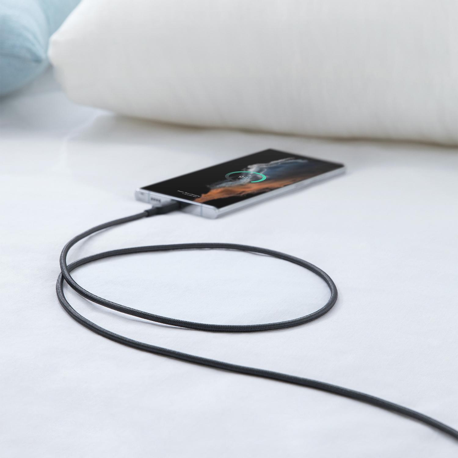 ANKER 322 USB-A TO USB-C CABLE 6FT BRAIDED BLACK - 5