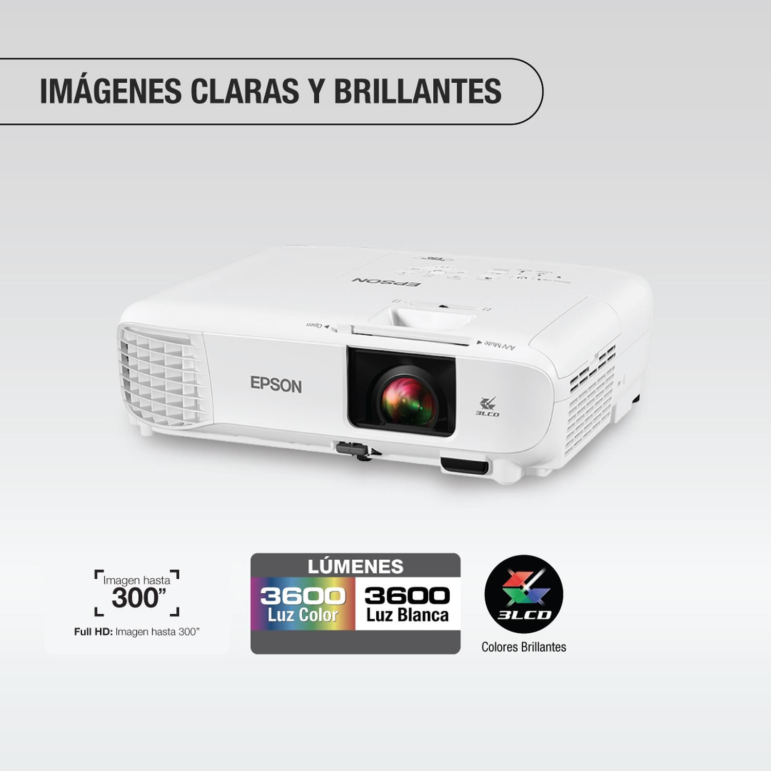 PROYECTOR EPSON POWERLITE X49 3LCD XGA 3600 LÚMENES - 3