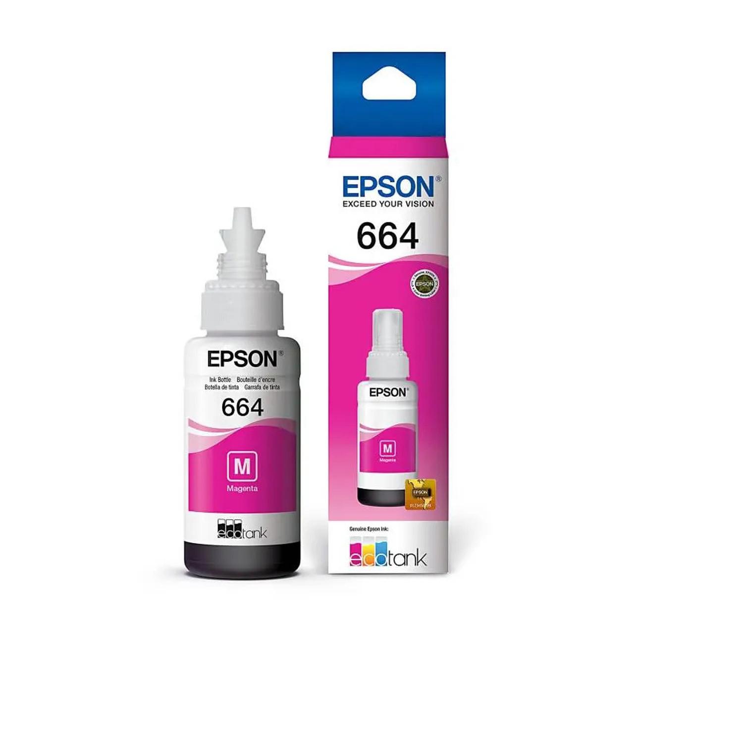 BOTELLA DE TINTA EPSON MAGENTA T664 - 3