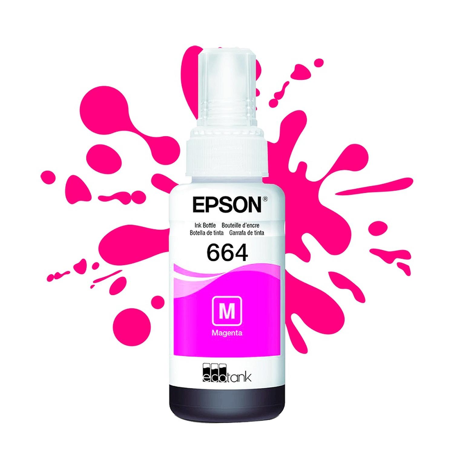 BOTELLA DE TINTA EPSON MAGENTA T664 - 5