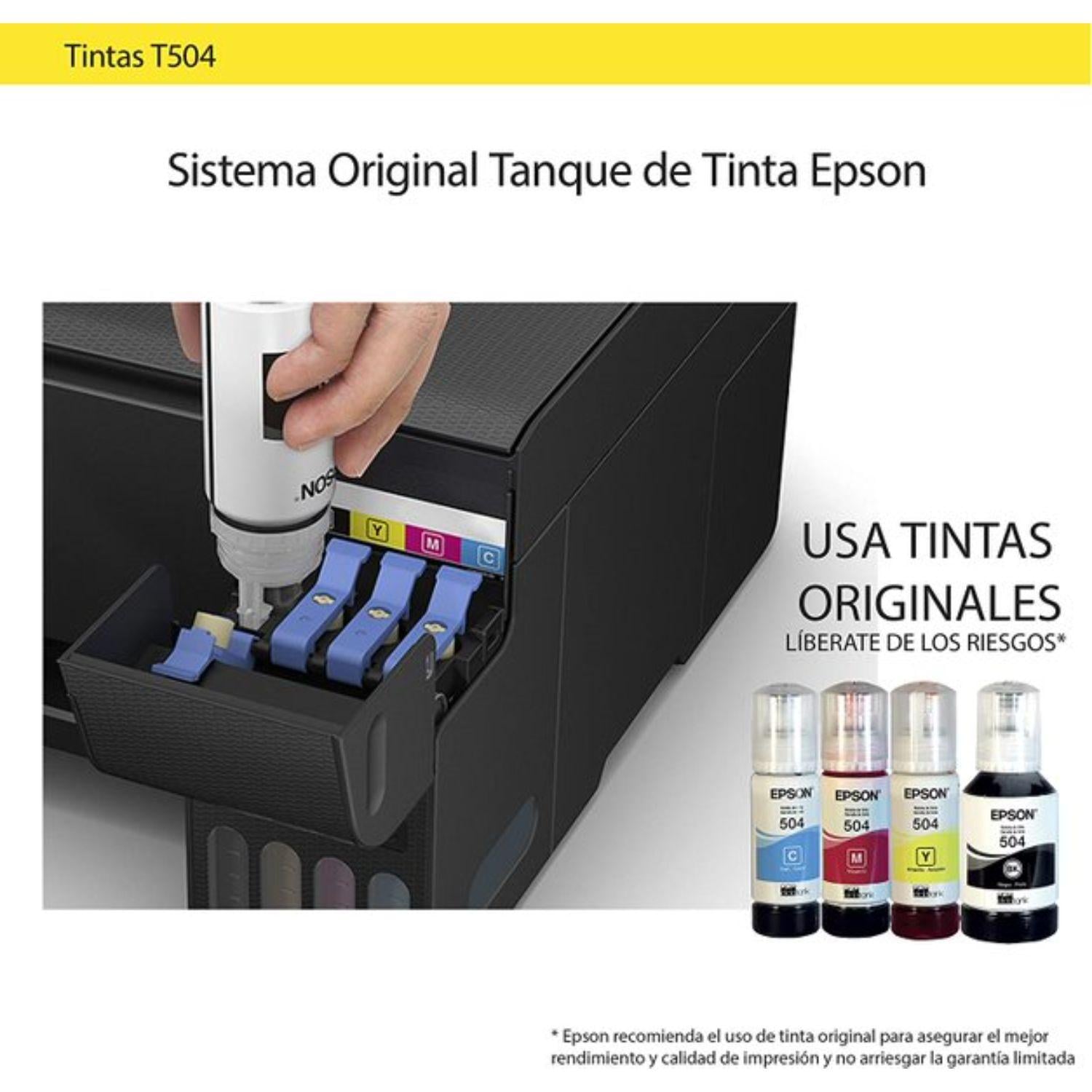 BOTELLA DE TINTA EPSON CYAN T504 - 3
