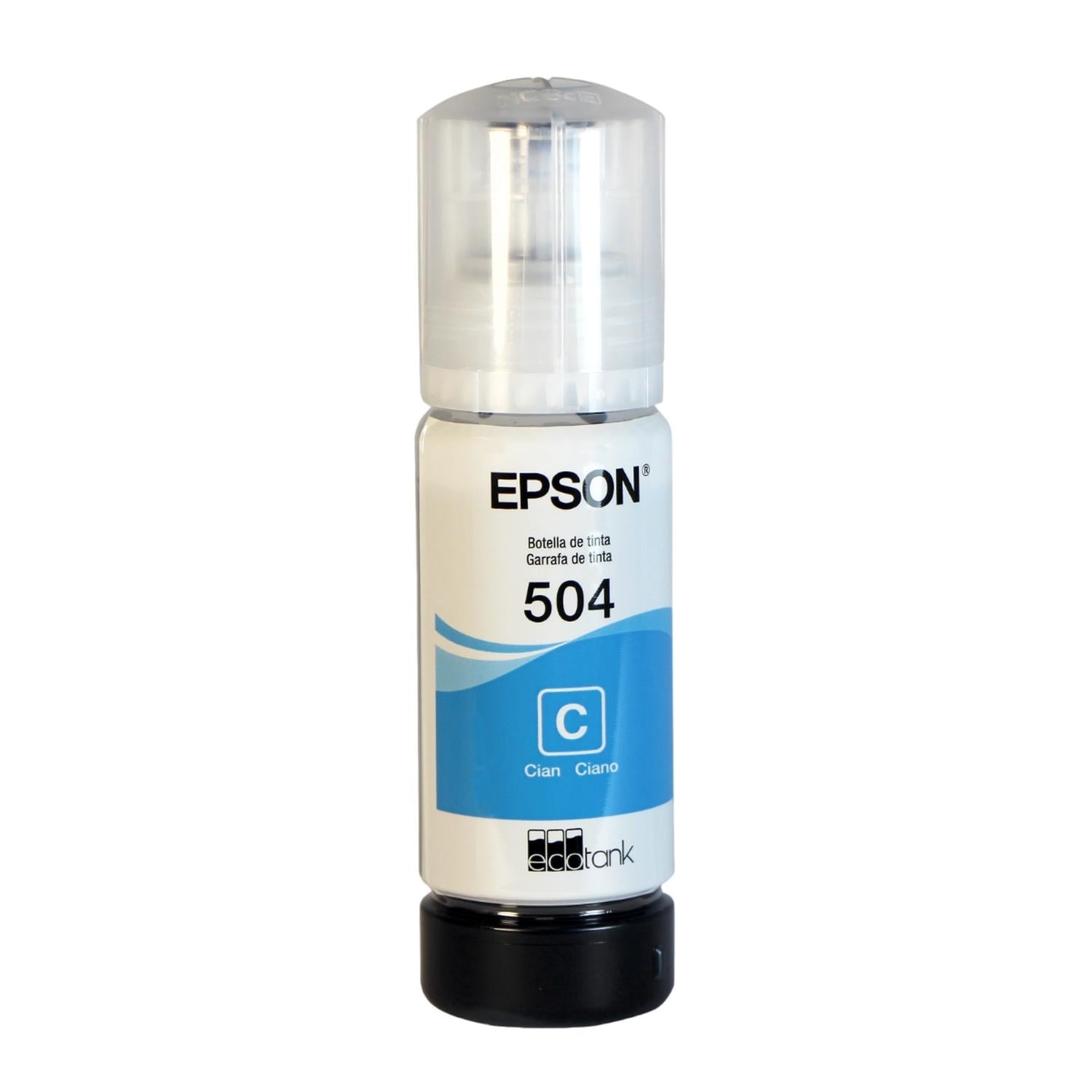 BOTELLA DE TINTA EPSON CYAN T504 - 4
