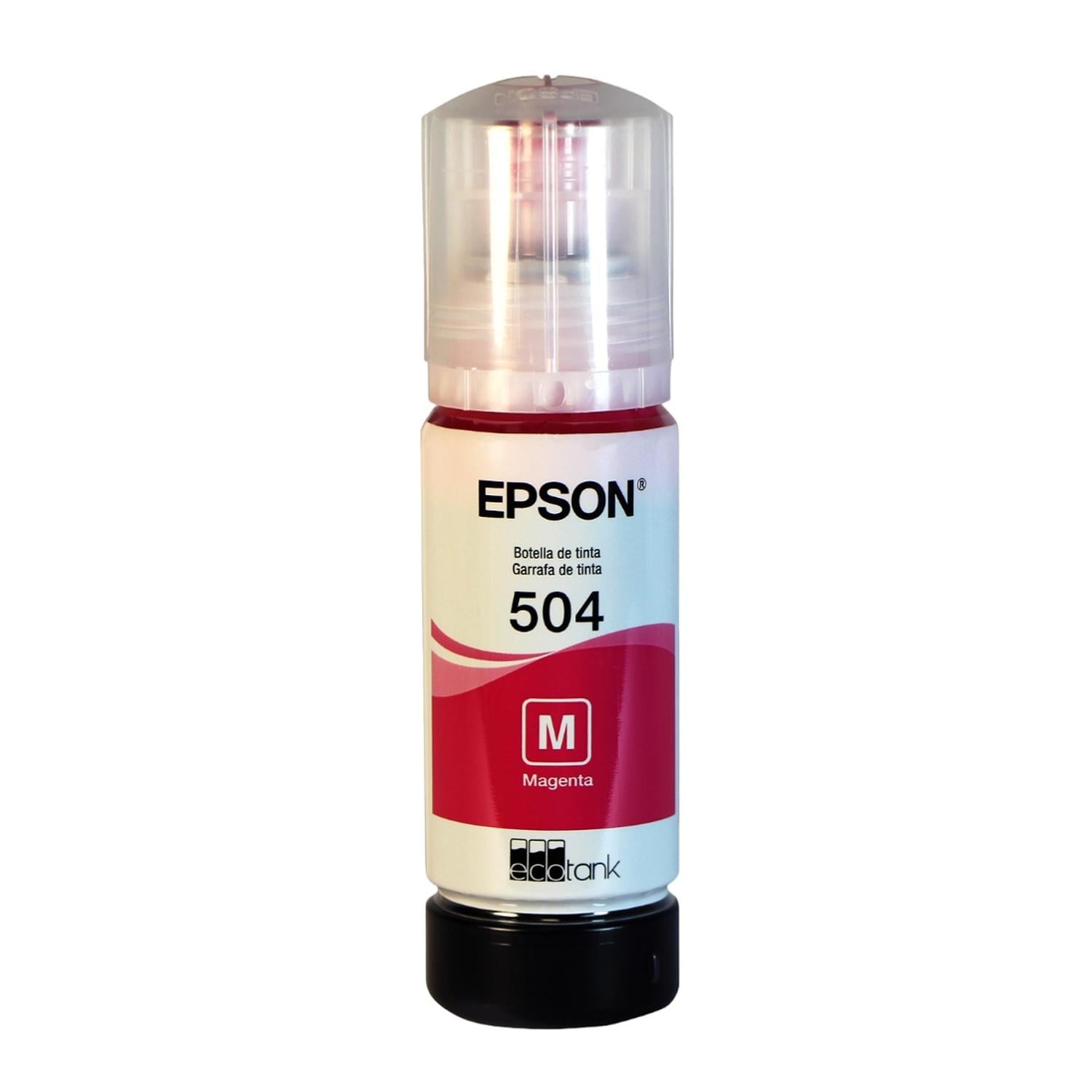 BOTELLA DE TINTA EPSON MAGENTA T504 - 1