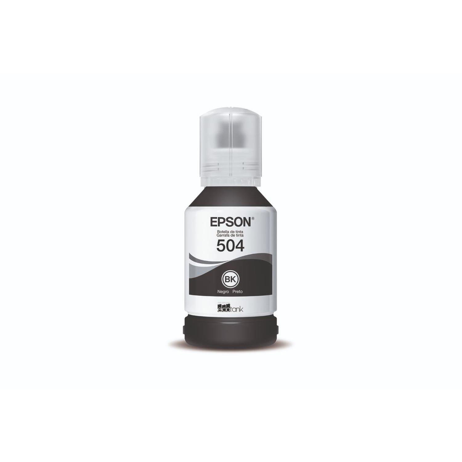 BOTELLA DE TINTA EPSON NEGRA T504 - 1