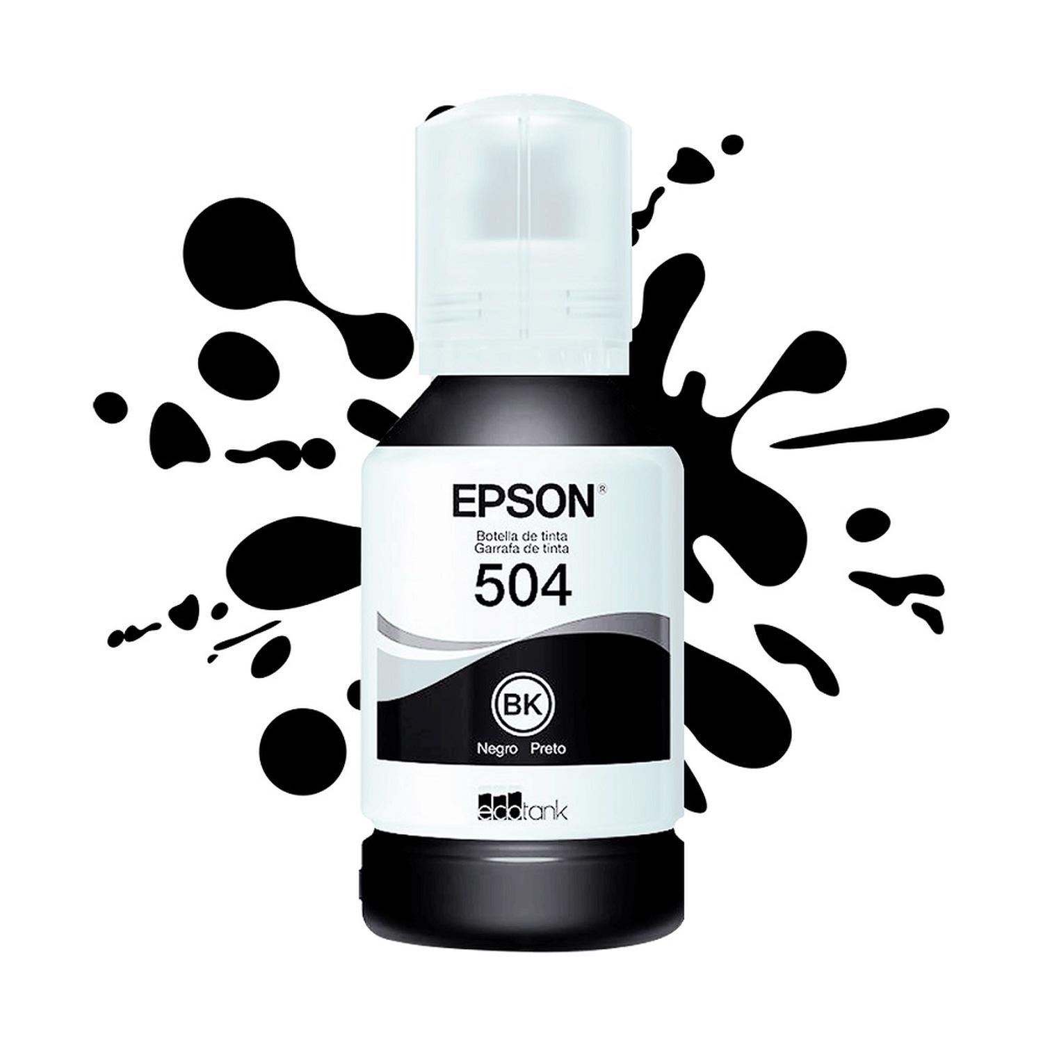 BOTELLA DE TINTA EPSON NEGRA T504 - 2